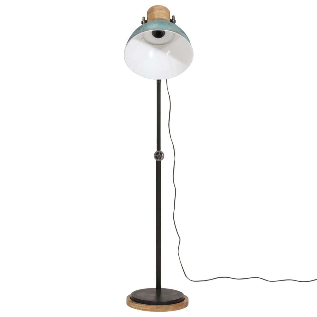 Vidaxl Floor Lamp 25 W E27 30x30x100-150 cm forvitret blå