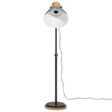 Vidaxl golvlampa 25 w e27 30x30x100-150 cm väderbitna blått