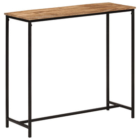 Vidaxl wandtafel 80x30x74 cm massief mangohout en ijzer