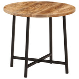Vidaxl salontafel 45x45x40 cm massief mangohout en ijzer