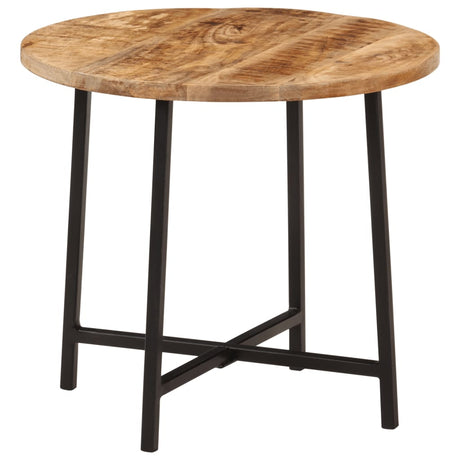 Vidaxl salontafel 45x45x40 cm massief mangohout en ijzer