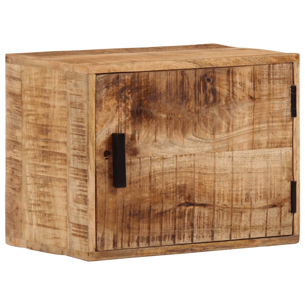 Vidaxl nachtkastje wandgemonteerd 40x30x25 cm massief mangohout