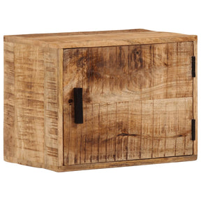 Vidaxl nachtkastje wandgemonteerd 40x30x25 cm massief mangohout