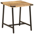Vidaxl bijzettafel 45x45x50 cm massief mangohout en ijzer
