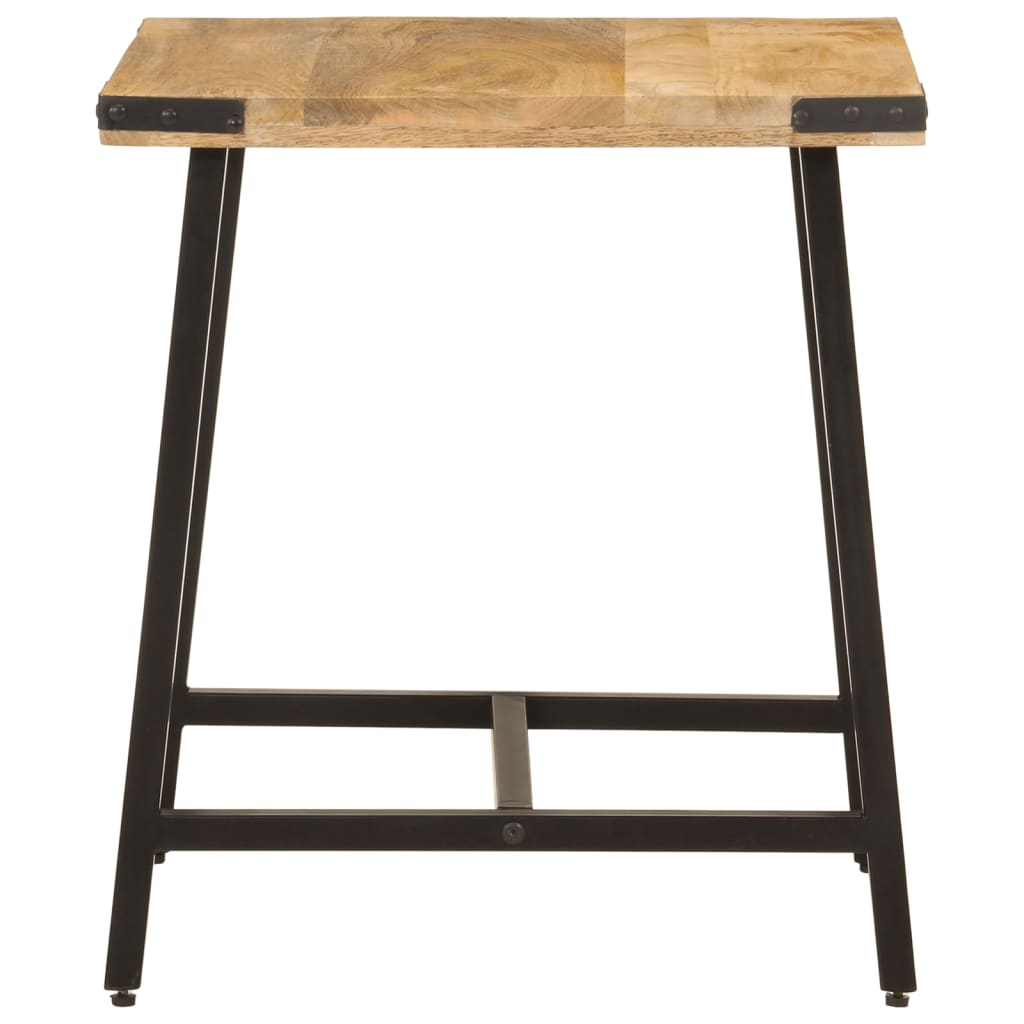 Vidaxl bijzettafel 45x45x50 cm massief mangohout en ijzer