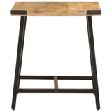 Vidaxl bijzettafel 45x45x50 cm massief mangohout en ijzer