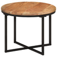 Vidaxl salontafel 45x45x35 cm massief acaciahout en ijzer