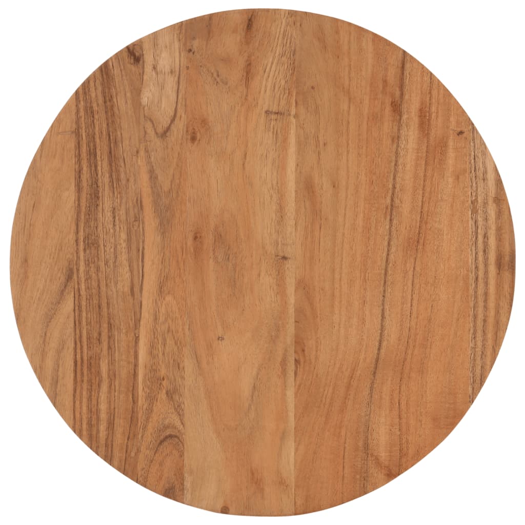 Vidaxl salontafel 45x45x35 cm massief acaciahout en ijzer