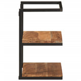 Vidaxl wandschap 40x30x50 cm massief acaciahout en ijzer