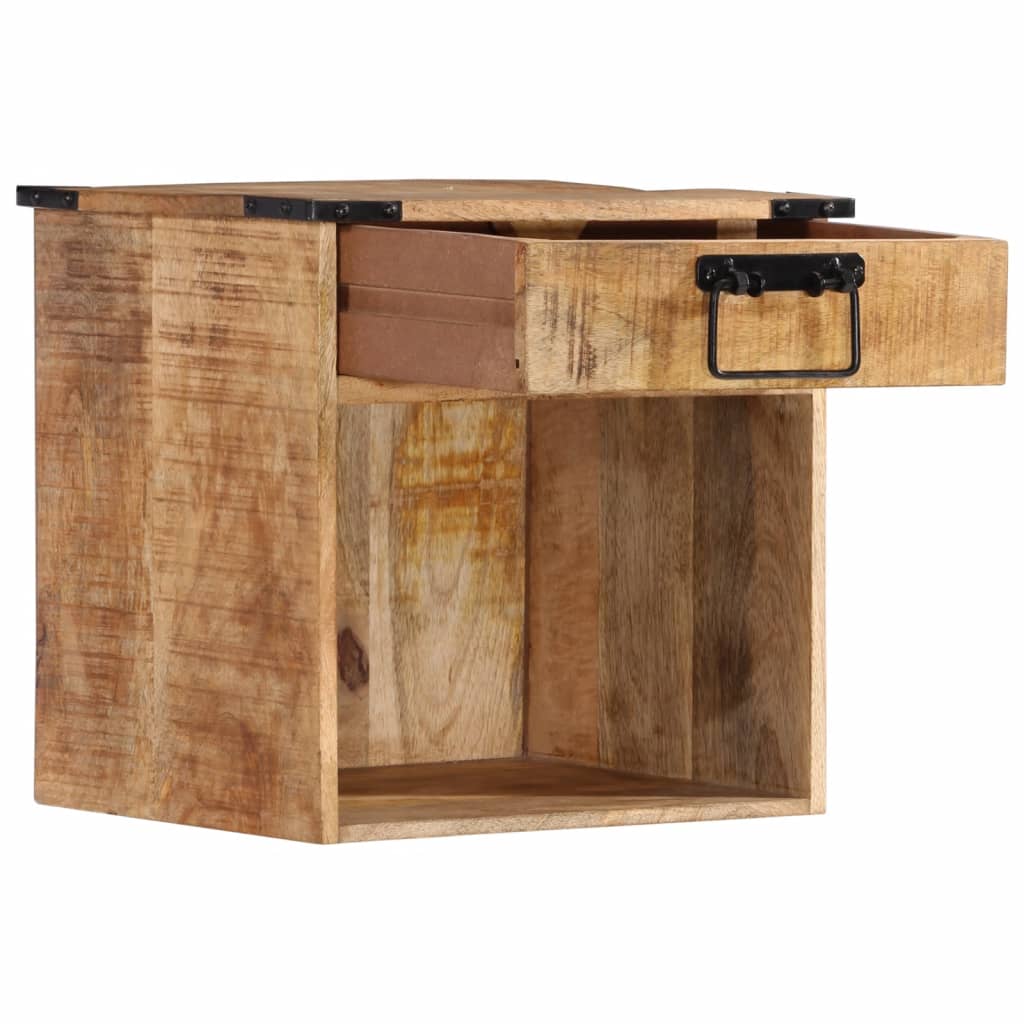 Vidaxl nachtkastje 40x30x37 cm massief mangohout