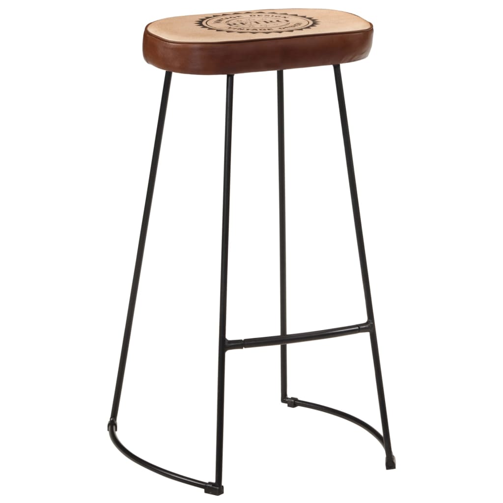 Vidaxl barkrukken 2 st 44x37,5x78 cm donkerbruin