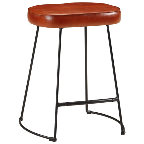 Vidaxl barkrukken 2 st 40x29,5x53 cm donkerbruin