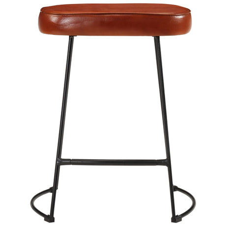 Vidaxl barkrukken 2 st 40x29,5x53 cm donkerbruin