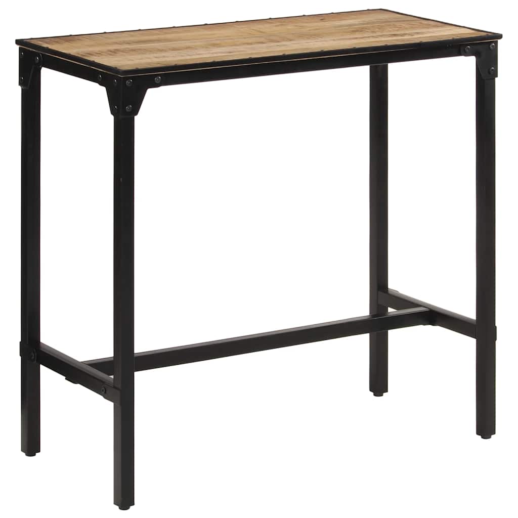 Vidaxl bartafel 110x55x107 cm massief ruw mangohout