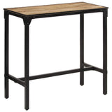 Vidaxl bartafel 110x55x107 cm massief ruw mangohout