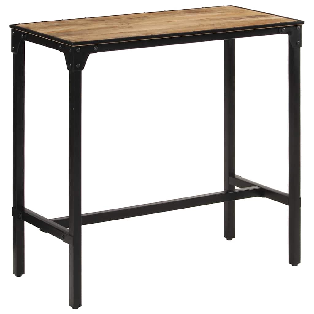 Vidaxl bartafel 110x55x107 cm massief ruw mangohout