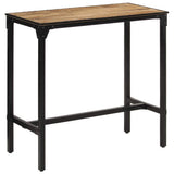 Vidaxl bartafel 110x55x107 cm massief ruw mangohout