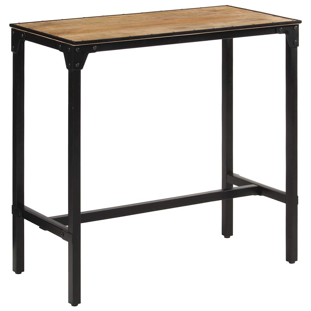 Vidaxl bartafel 110x55x107 cm massief ruw mangohout