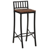 Vidaxl barstoelen 2 st massief gerecycled hout