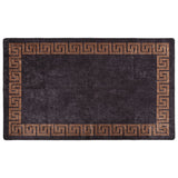 Vidaxl RUG LAVABLE ANTI-SLIP 120x170 cm de color negro y dorado