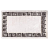 Tapis vidaxl Anti-slip lavable 150x230 cm blanc et noir