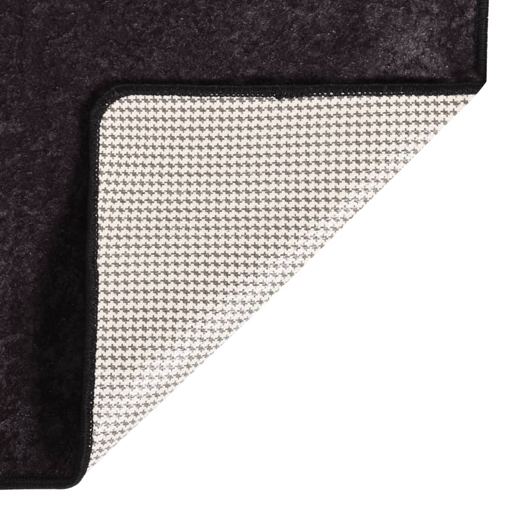 Vidaxl Rug Washable Anti-Slip 120x170 cm Anthracite-Colored