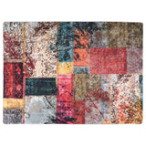 Vidaxl tæppe vaskbart anti-slip 150x230 cm patchwork flerfarvet