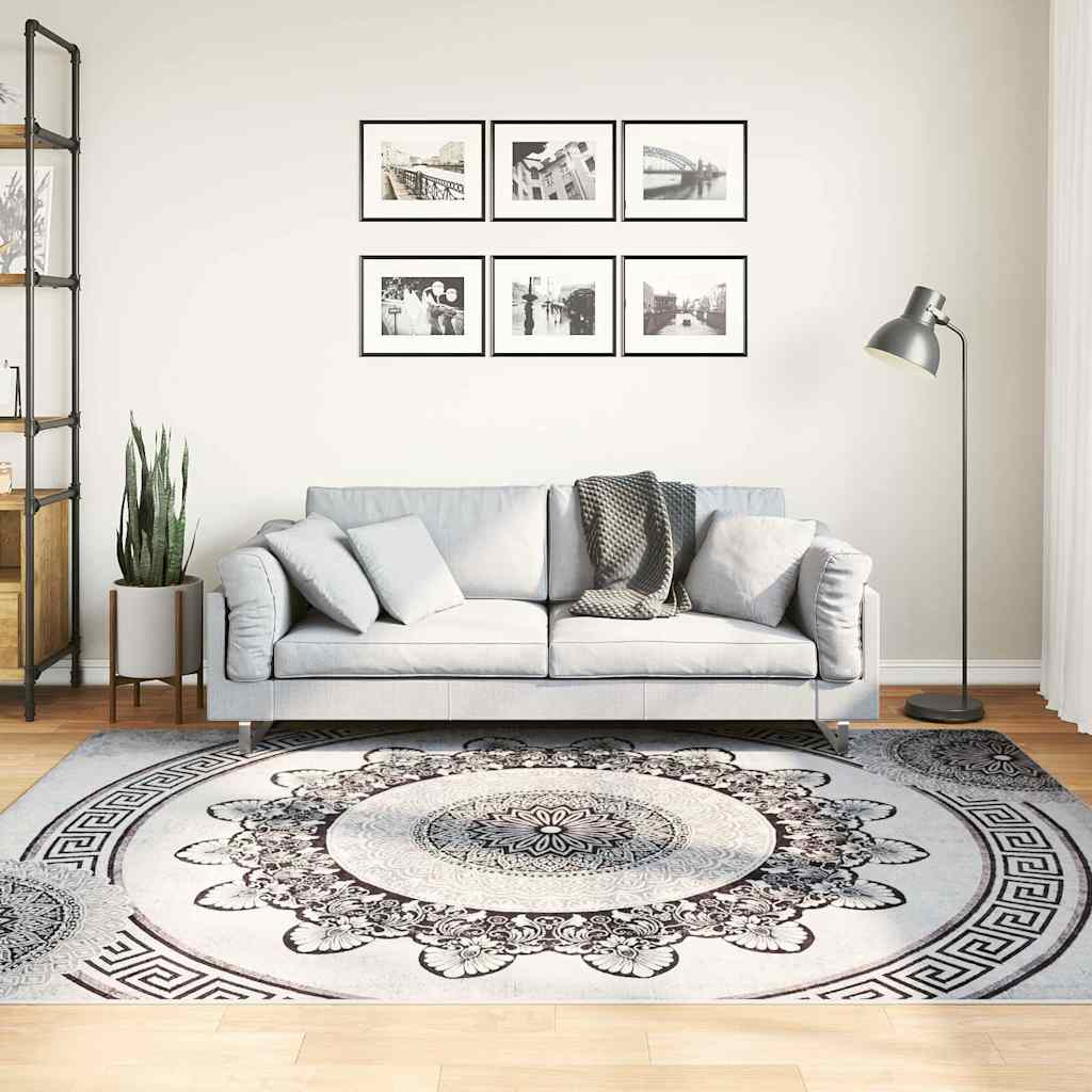 Vidaxl vloerkleed wasbaar anti-slip 150x230 cm meerkleurig