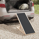 Vidaxl Dog Runboard 100x40 cm Solid Pine Grey