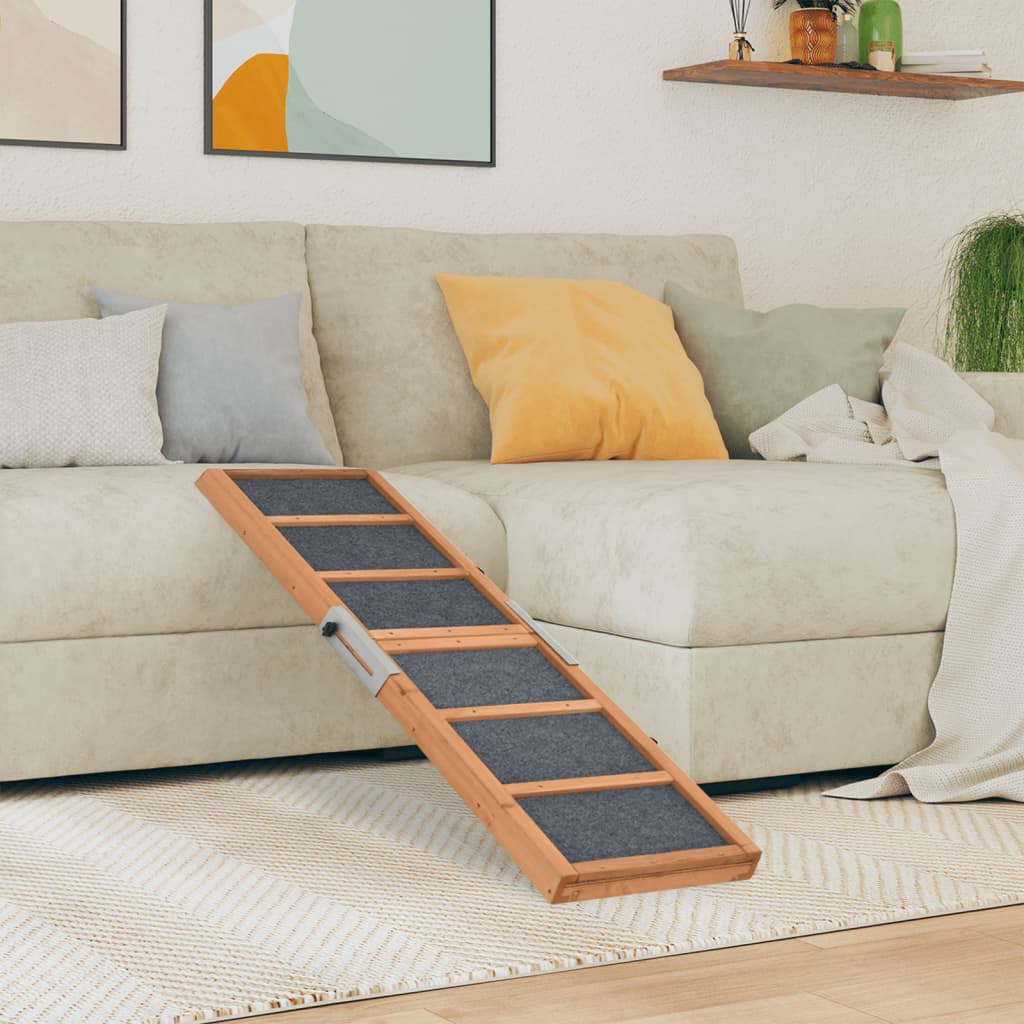 Vidaxl Dog Run Board 120x30 cm Solid Pine Grey