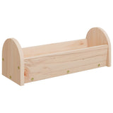 Vidaxl hooiruif za zajce 28x10x10 cm trden pinewood