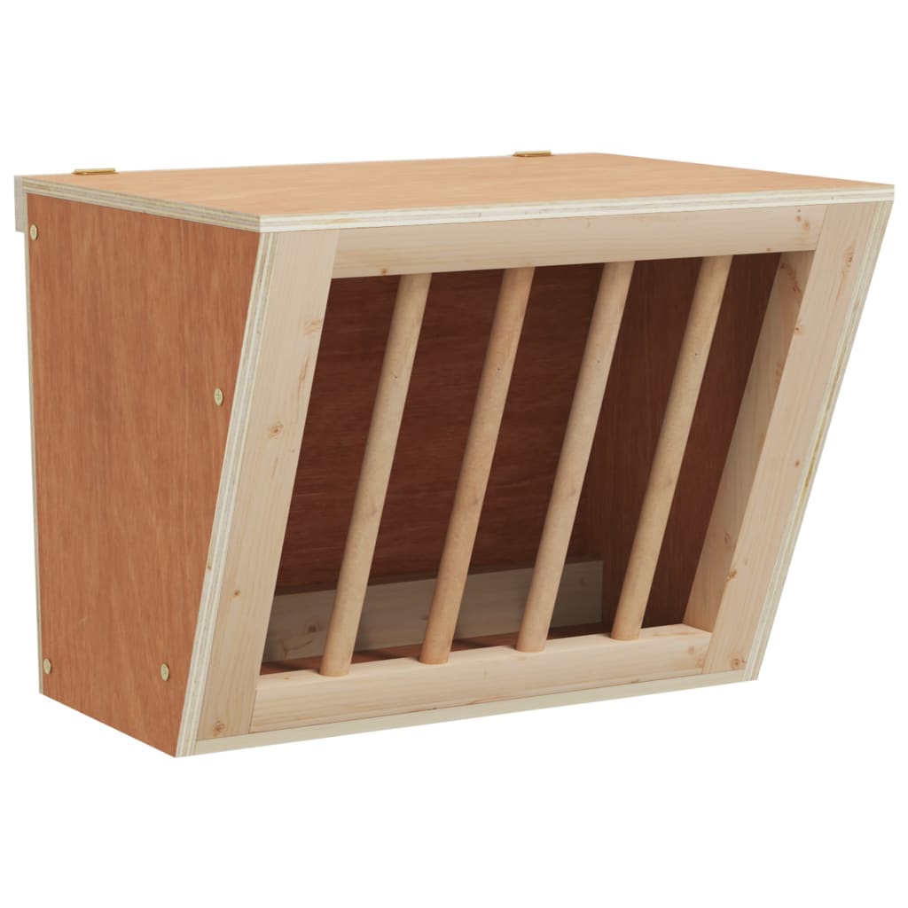 Vidaxl Hooiruif for rabbits 25x18.5x20.5 cm Solid pinewood