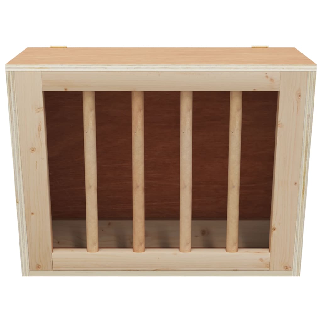 Vidaxl Hooiruif for rabbits 25x18.5x20.5 cm Solid pinewood