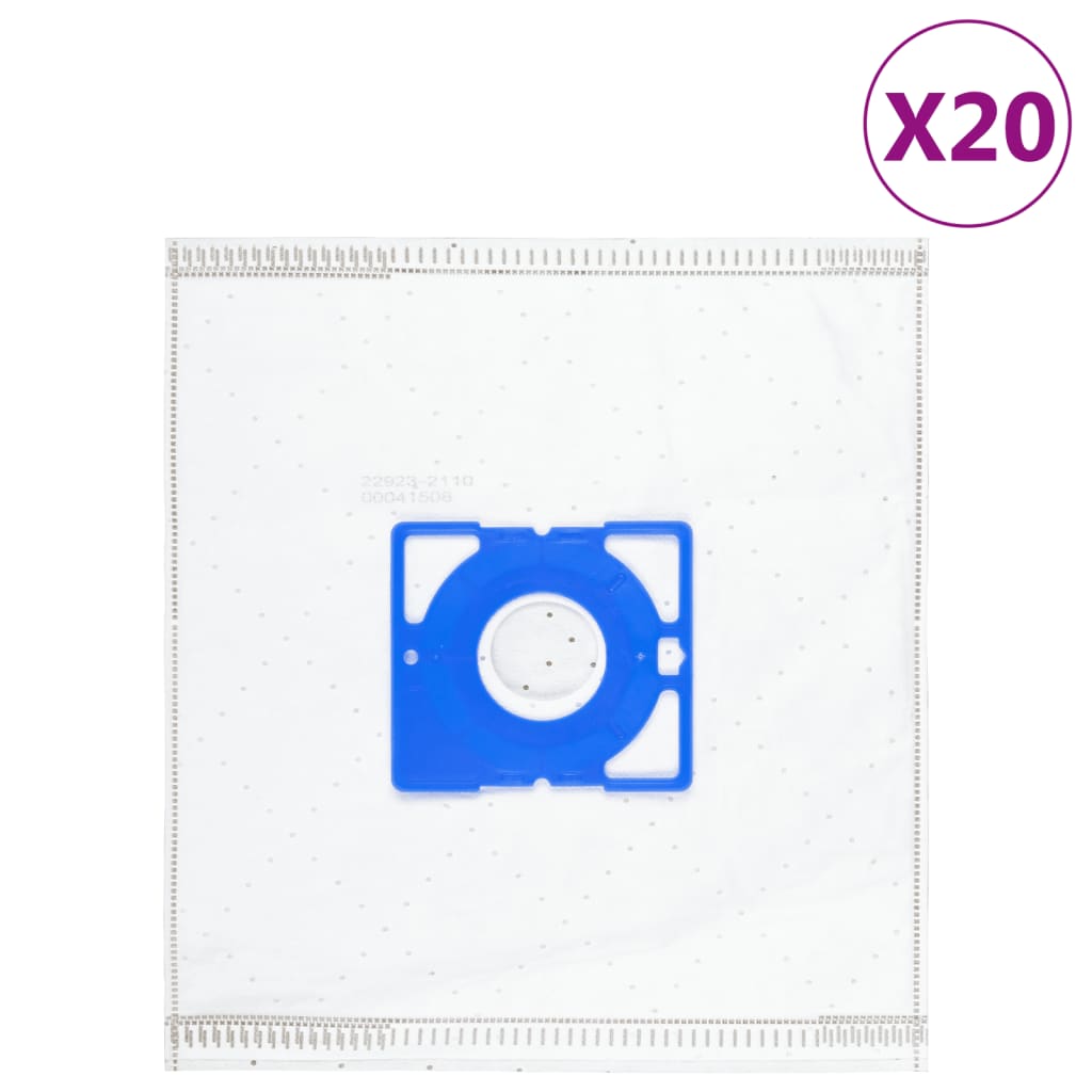 Vidaxl vacuum cleaner bags for uni bag 20 sts