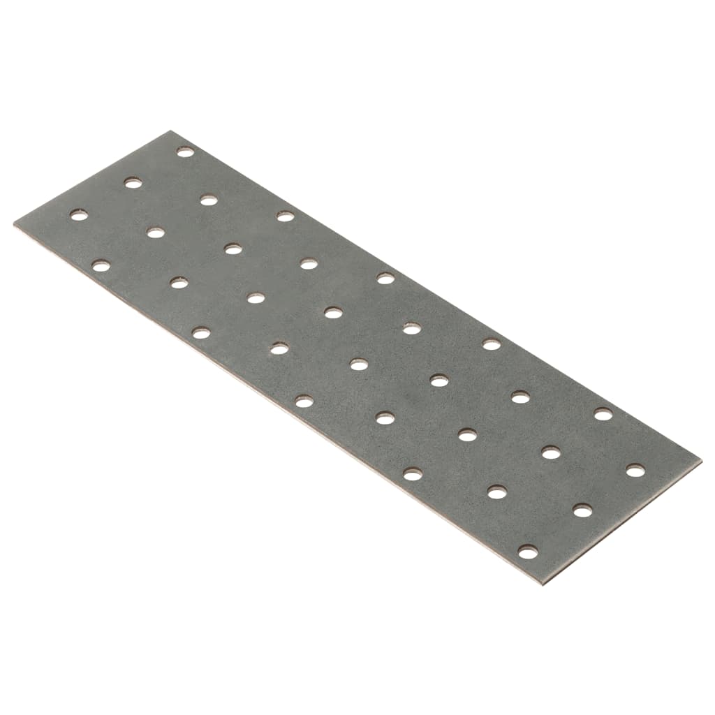 Placas Vidaxl perforadas 40 PCS 2 mm 200x60 mm de acero galvanizado