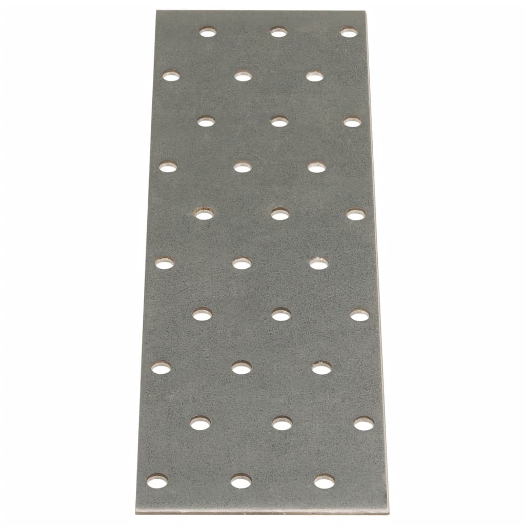 Vidaxl plates perforated 40 pcs 2 mm 200x60 mm galvanized steel