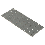 VIDAXL -Platten perforiert 40 PCs 2 mm 200x80 mm verzinkter Stahl