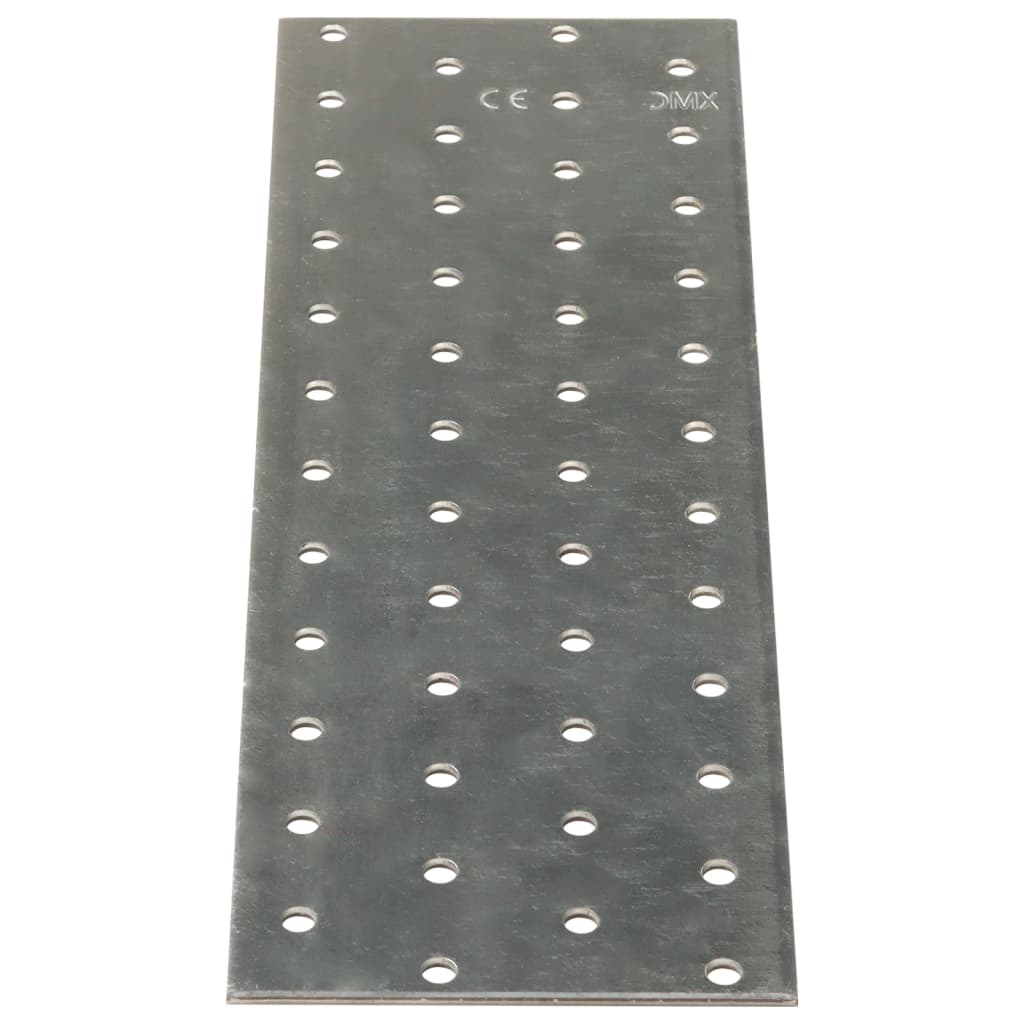 Placas Vidaxl perforadas 20 PCS 2 mm 240x80 mm de acero galvanizado