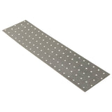 Piastre Vidaxl perforato 20 pezzi 2 mm 400x100 mm in acciaio zincato