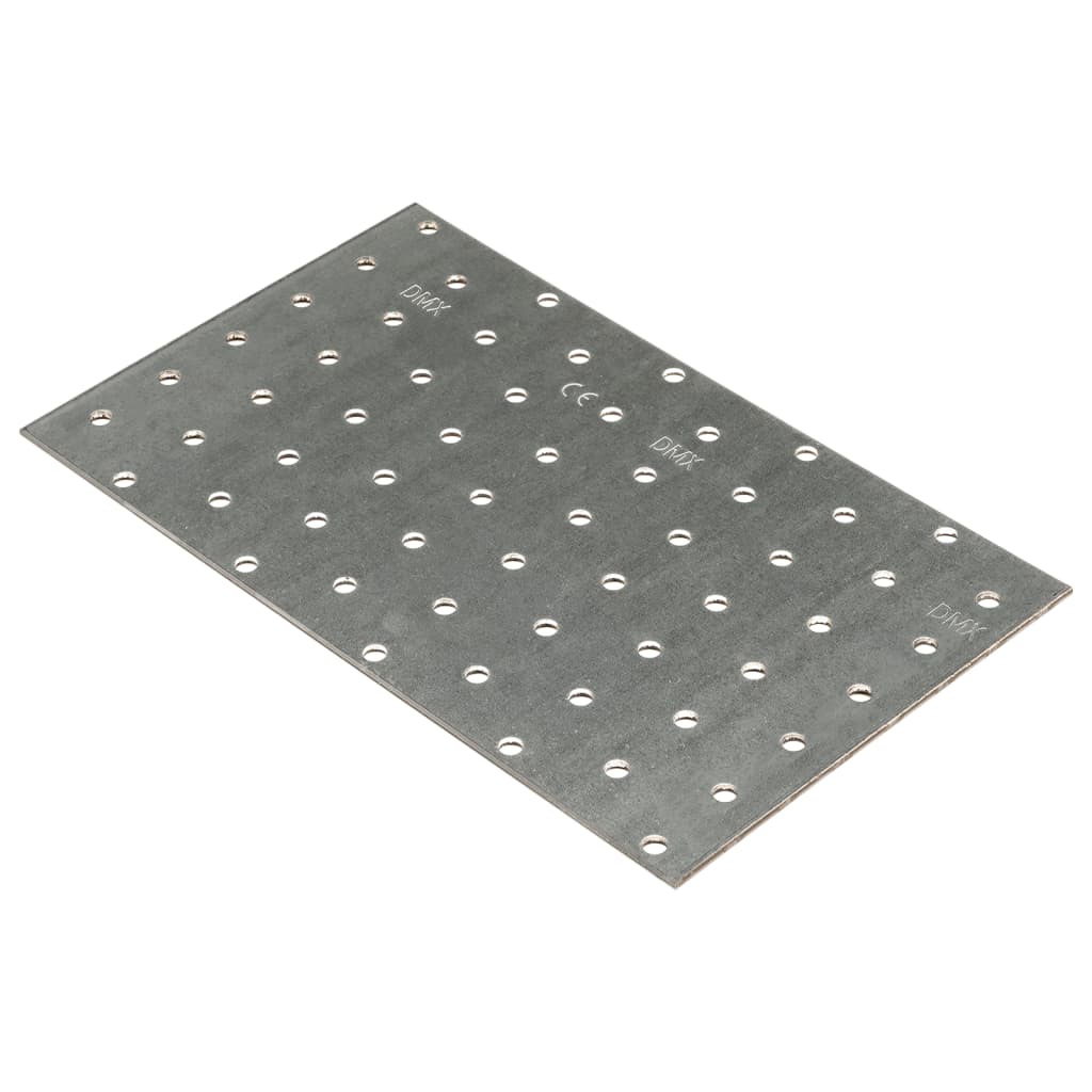 VIDAXL -Platten perforiert 20 PCs 2 mm 200x120 mm verzinkter Stahl