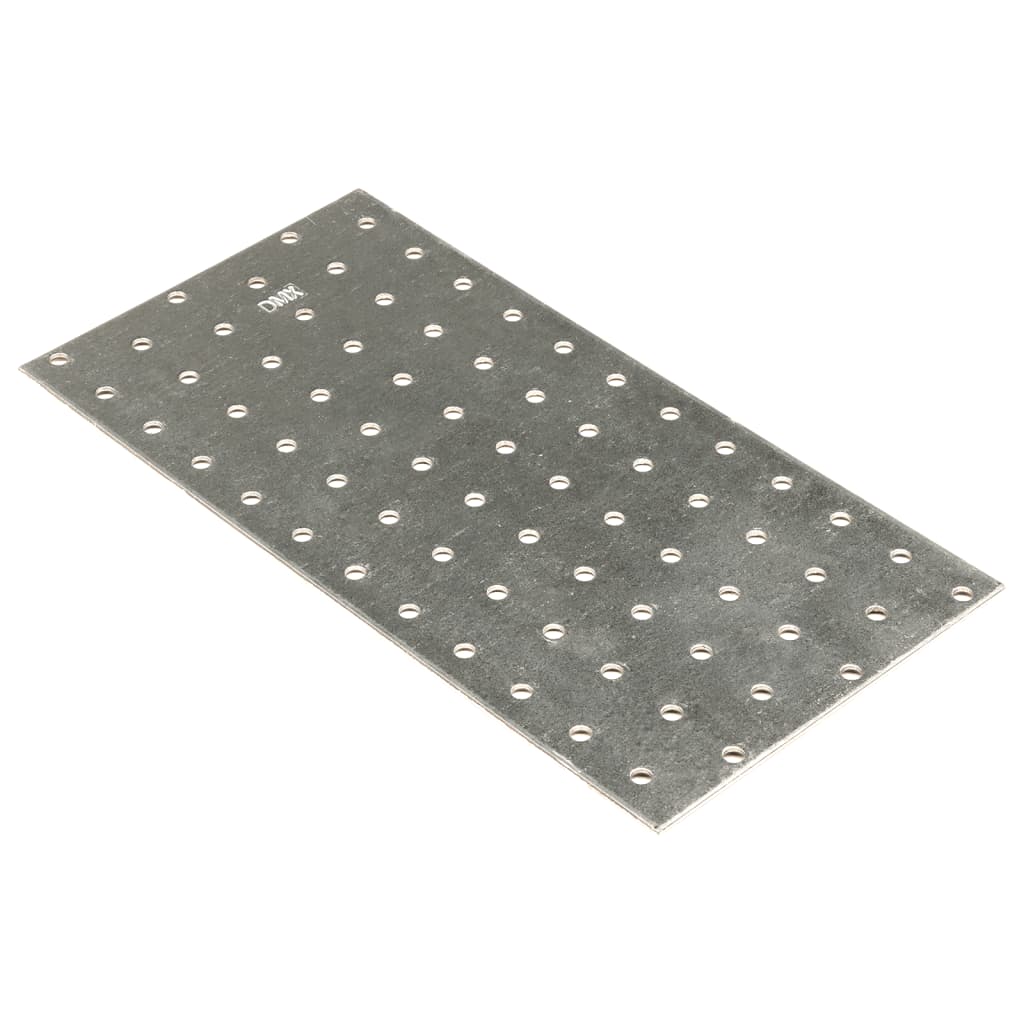 Vidaxl Platen perforéiert 20 PCs 2 mm 240x120 mm galvaniséiert Stol