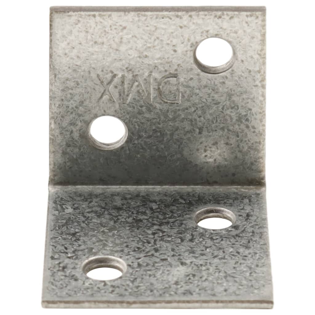 Wsporniki Vidaxl Hoek 150 sztuk 30x25x30 mm ocynkowana stal o grubości 2 mm