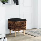 Vidaxl opbergbankje 42x42x46 cm bewerkt hout gerookt eikenkleurig