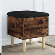 Vidaxl opbergbankje 42x42x46 cm bewerkt hout gerookt eikenkleurig