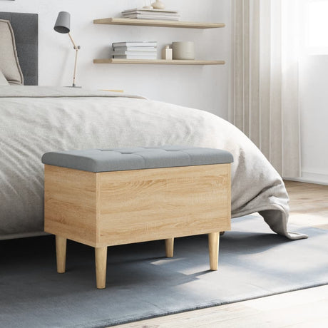 Vidaxl opbergbankje 62x42x46 cm bewerkt hout sonoma eikenkleurig