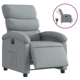 Vidaxl fauteuil elektrisch verstelbaar stof lichtgrijs