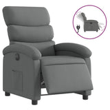 Vidaxl fauteuil elektrisch verstelbaar stof donkergrijs