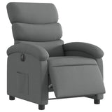 Vidaxl fauteuil elektrisch verstelbaar stof donkergrijs
