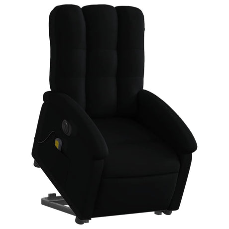 Vidaxl sta-op-massagestoel elektrisch verstelbaar stof zwart