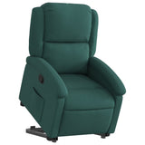 Vidaxl sta-op-stoel verstelbaar stof donkergroen